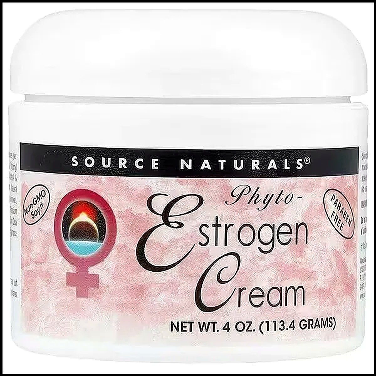Source Naturals, крем с фитоэстрогенами, 113, 4 г, вес 113 г, объем 100 мл