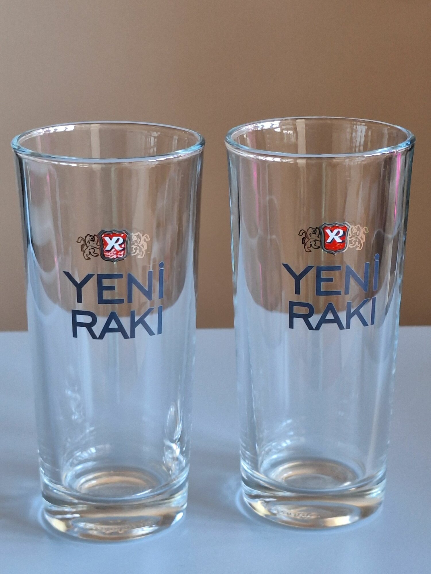 YENI RAKI Бокалы для Раке винтажные EUC Barware Man Cave 2 шт. 180 мл.