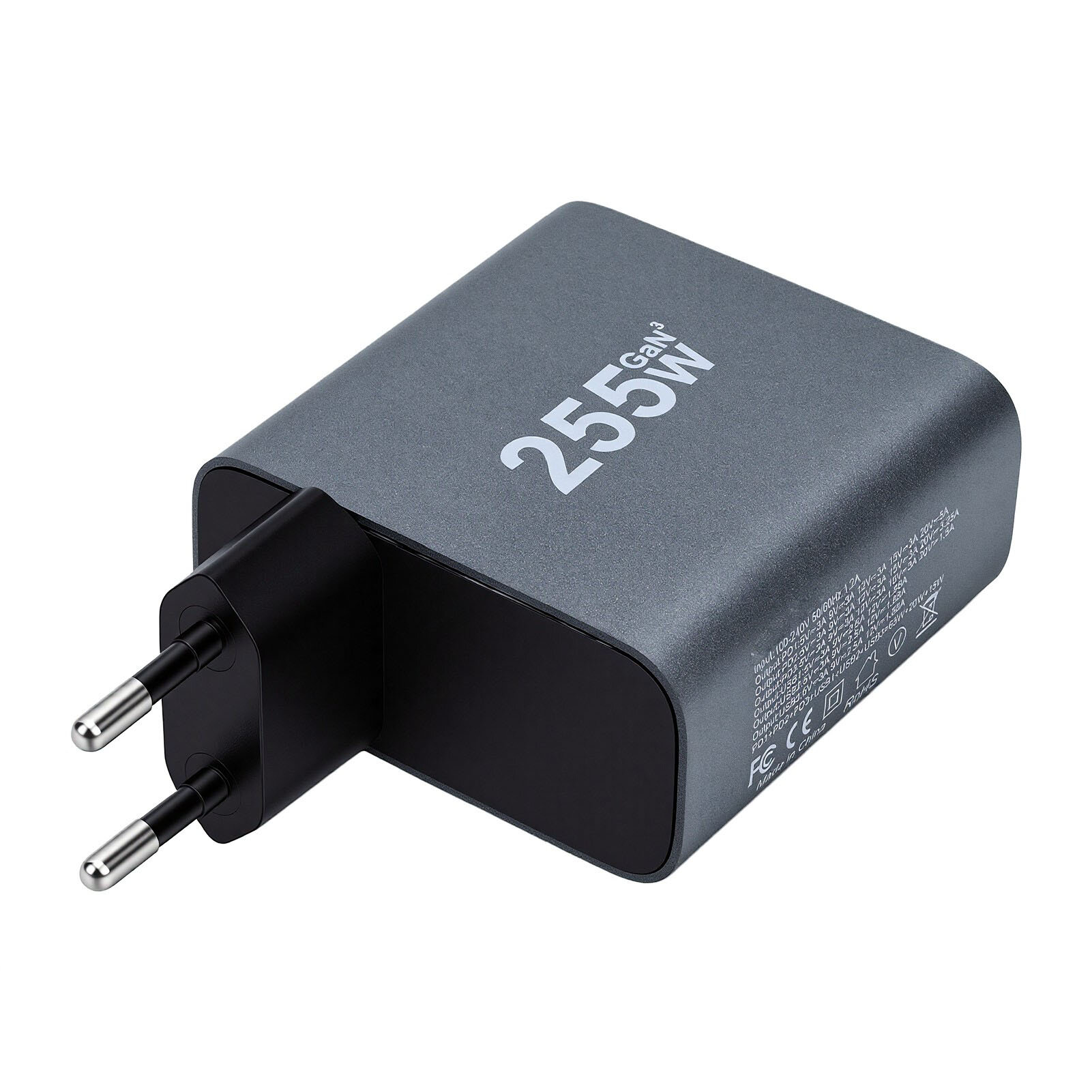 USB C блок питания, 255W, 6 портов, совместимость с iPhone и MacBook, для дома