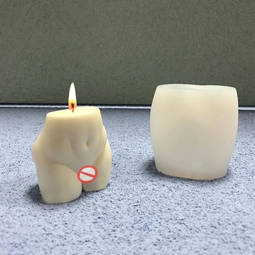 Сделай сам, силиконовая форма для женской большой попы свечей и молока