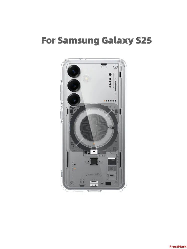 Spigen Neo One MagFit для Samsung Galaxy S25 Прозрачный ударопрочный с MagSafe / MIL-STD-810G