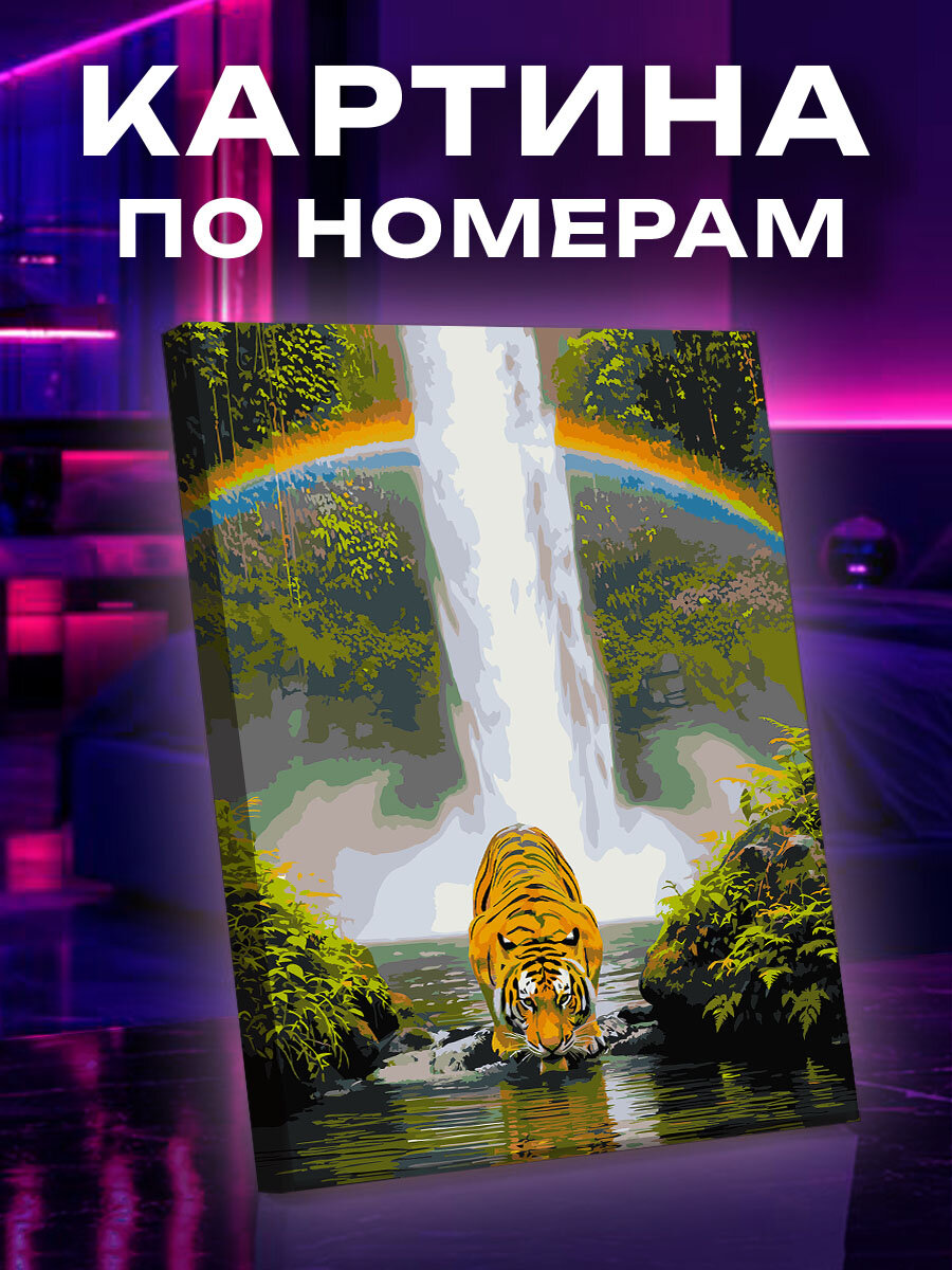 Картина по номерам Тигр