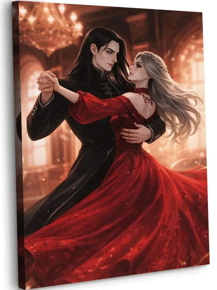 Картина По Номерам Для Взрослых Начинающих, 40x50см, книга манга аниме персонажи Мара и Морок
