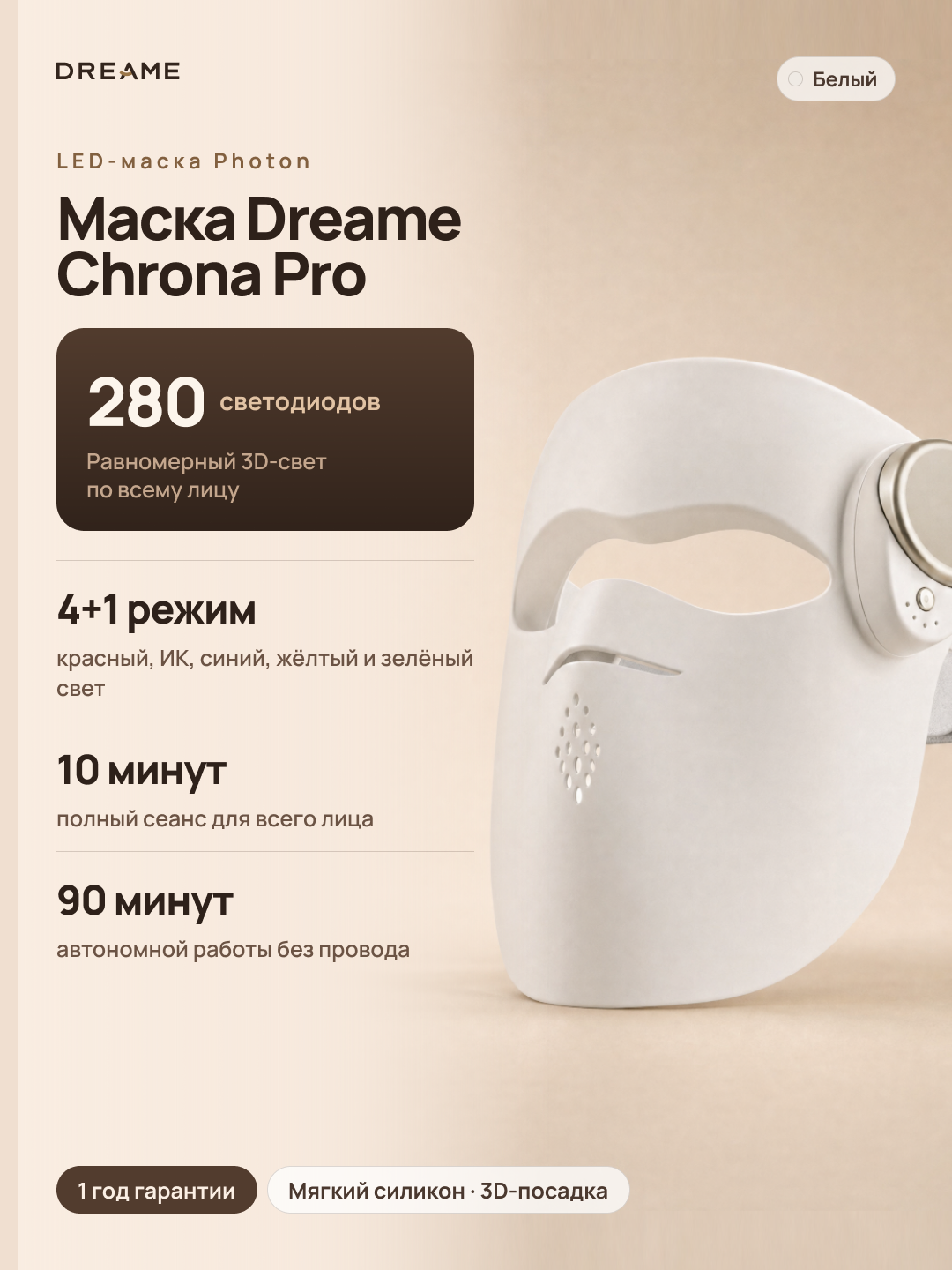 Маска Dreame Chrona Pro Photon Anti - Aging Skincare Mask