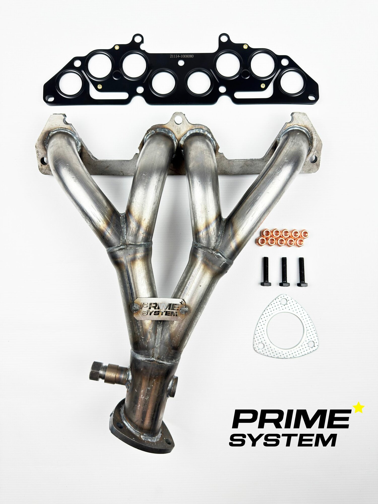Выпускной коллектор паук 4-2-1Prime System 8мь клапанов (вставка замены катализатора) комплект установки