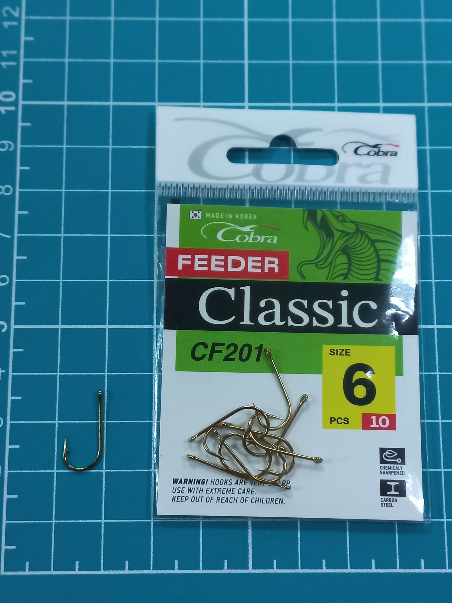 Крючки Cobra FEEDER CLASSIC сер. CF201 разм. 006 (уп.10шт).