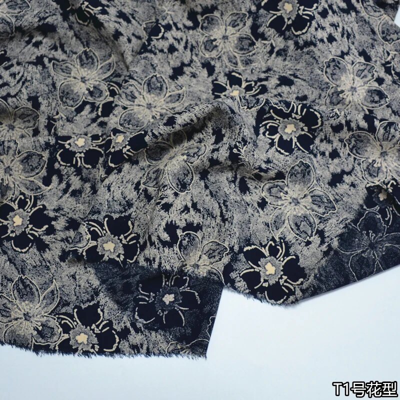Ткань вискоза цветочная T1 pattern, 1,45х100 см