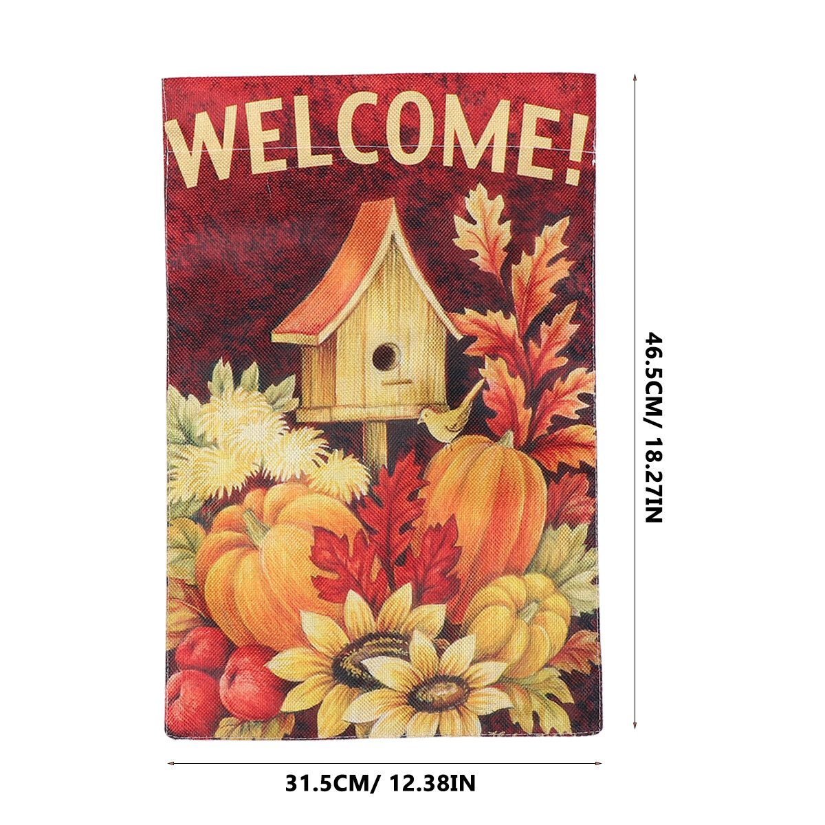 Творческий Флаг СOWl для Сада 45X30X0 5CM Один Флаг с Оригинальным Печатным Узором Декоративный Знак для Двора