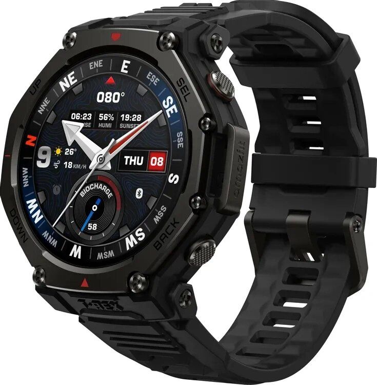 Умные часы Amazfit T-Rex 3 Pro 48мм, Тактический чёрный (A2444)