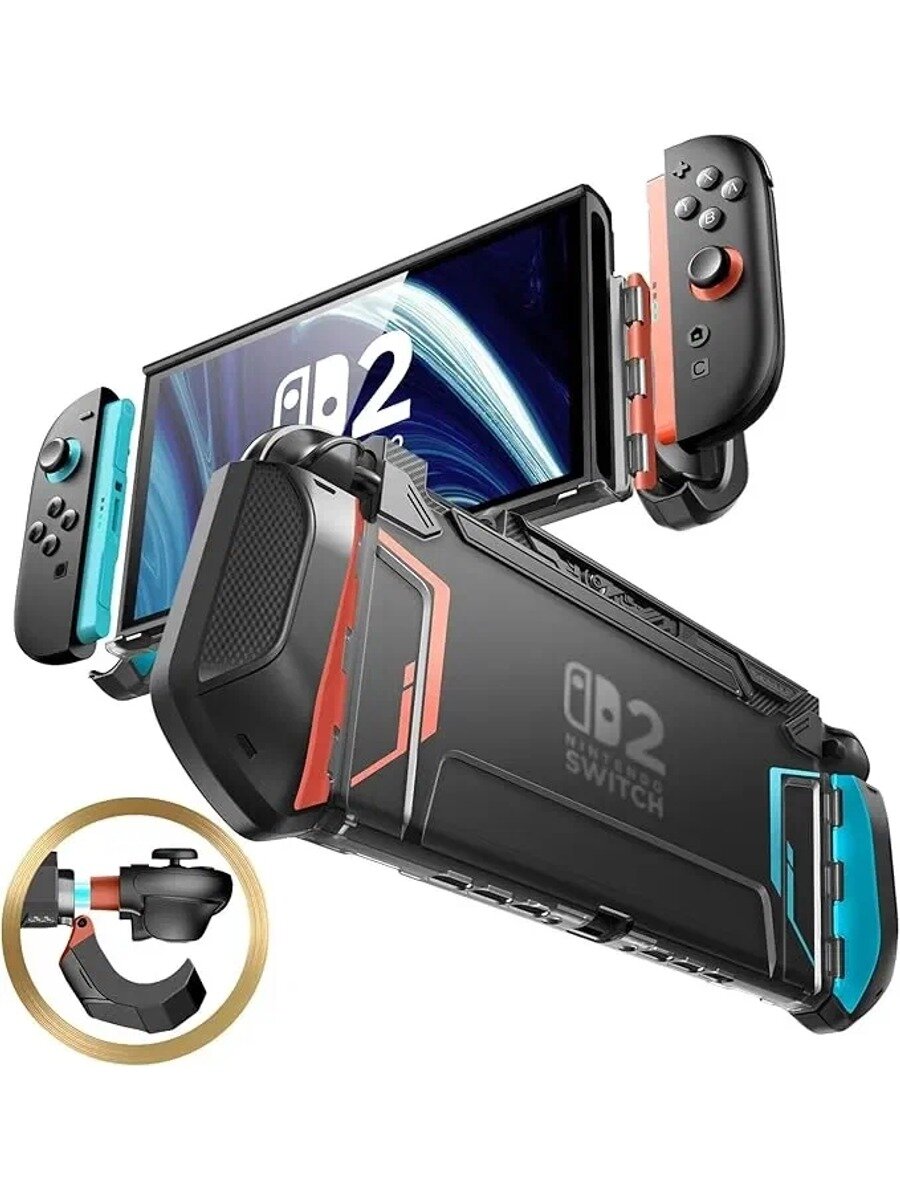 Съемная крышка док-станции для Switch 2 2025, ТПУ, быстросъемное крепление