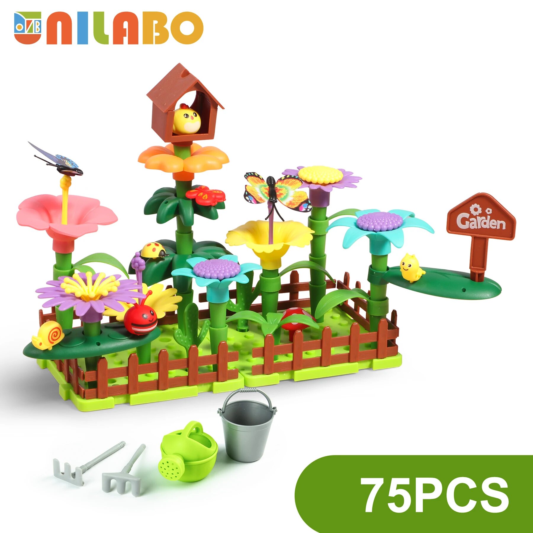 Конструктор STEM Цветочный сад 75PCs