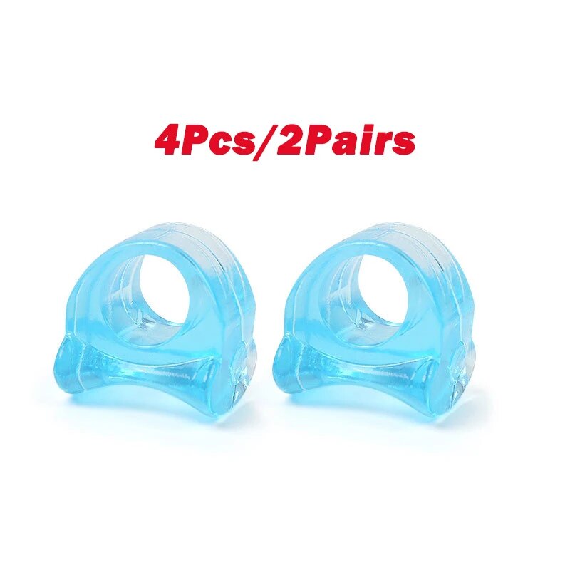 Гелевые разделители для пальцев ног Pexmen 2/4 шт. Blue-4Pcs