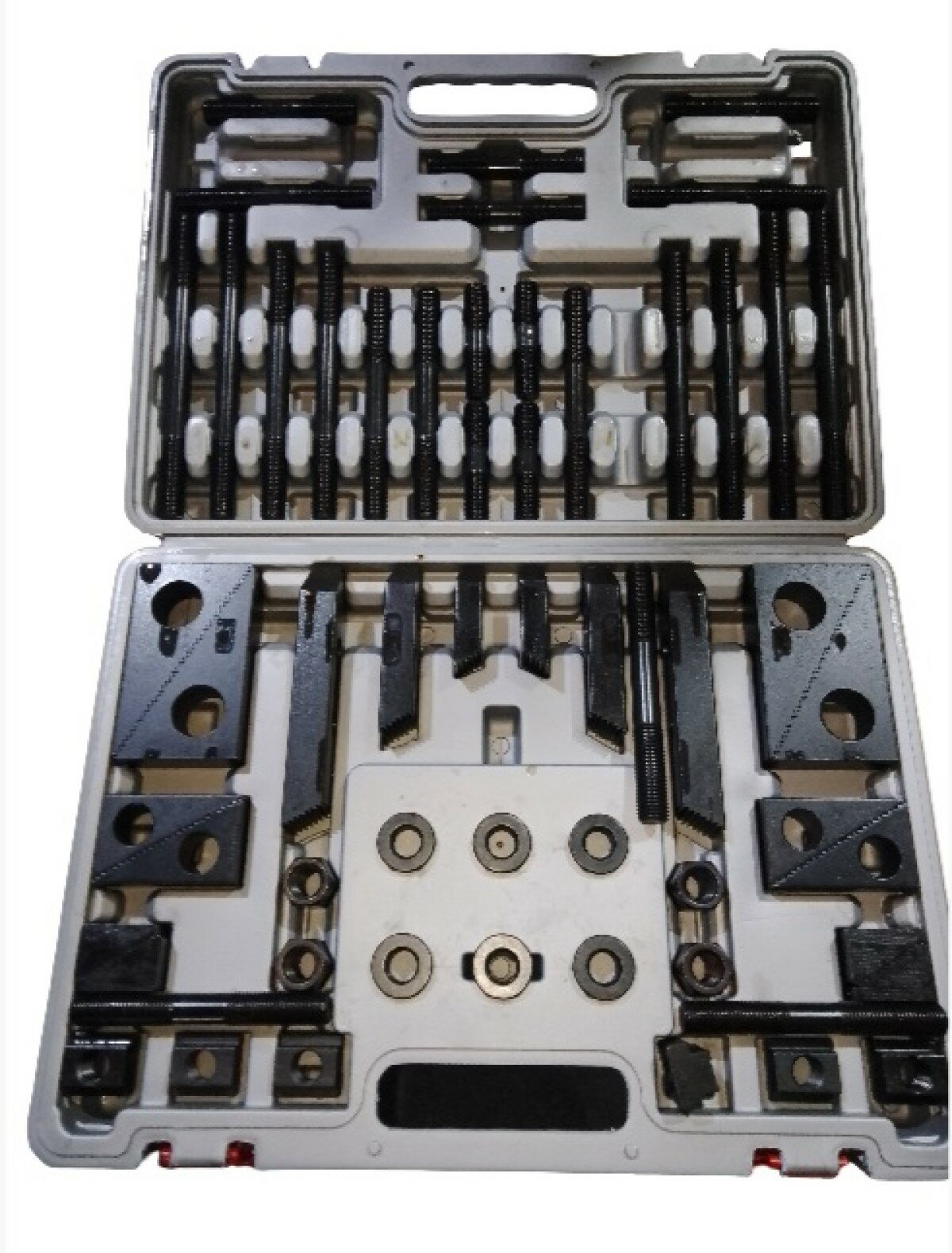 Набор прижимов паз 18 мм, шпилька М16, Partner M16, набор 58 предметов.