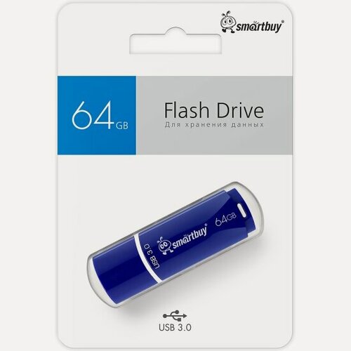 Изображение товара USB флешка Smartbuy 64Gb Crown blue USB 3.0