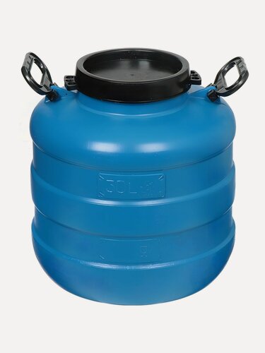 Изображение товара Бочка пластиковая, Радиан, 30 л, пищевая, круглая, с ручками, повышенной прочности, в ассортименте