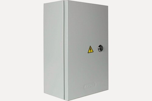 Изображение товара Щит с монтажной панелью ЩМП 370х325х180 настен с зам. металл сер IP54 крзми