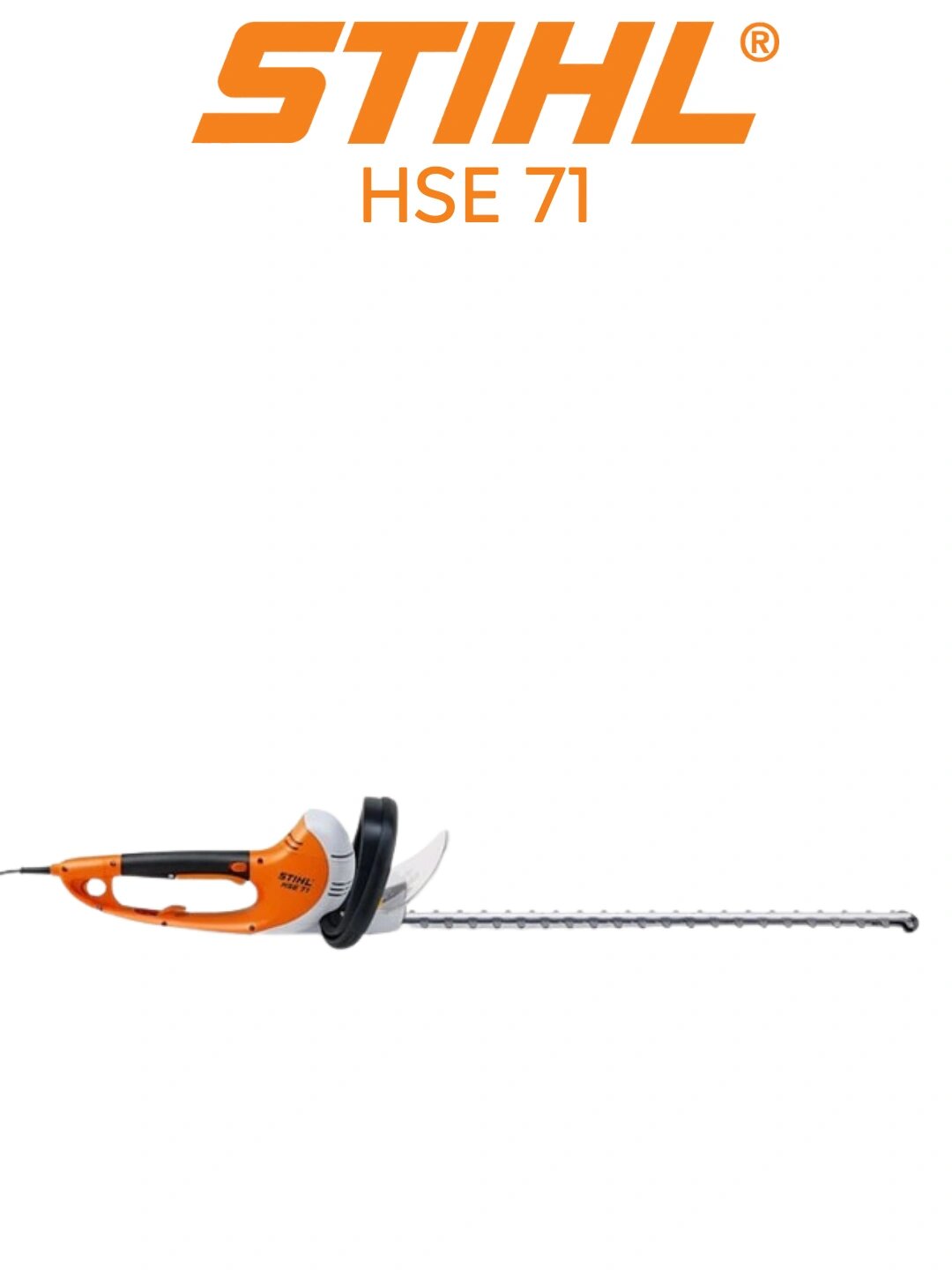 Электрический кусторез STIHL HSE 71 600 Вт 60-70 см для живой изгороди мощный