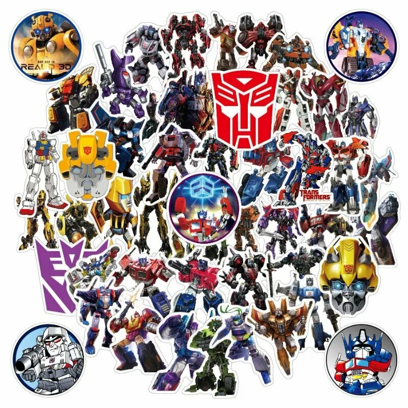 Hasbro трансформируемые наклейки 50 шт