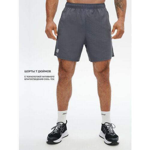 фото Шорты спортивные rank impoderable shorts 7in, размер xl, графитовый