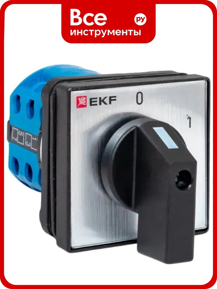 Переключатель кулачковый EKF ПК-1-13 10А 3P «0-1» IP65 pk-1-13-10-65