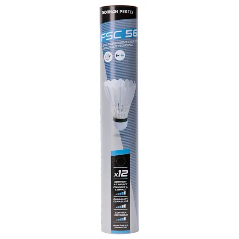 Воланчики для бадминтона DECATHLON Perfly FSC 56, 12 шт.
