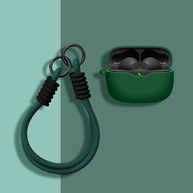 Чехол для JBL Wave 200TWS силиконовый Dark Green