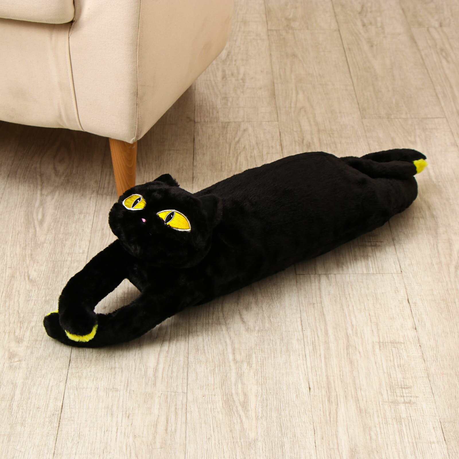 Мягкая игрушка "Кот", 70 см, цвет чёрный, цвет: чёрный, вид: кошка, кот