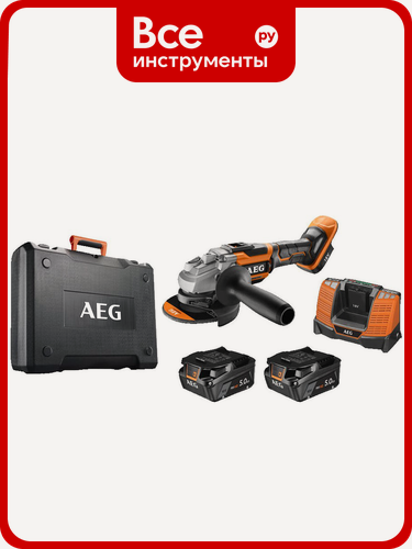 Изображение товара Бесщеточная угловая шлифмашина AEG BEWS18-125BLLI-502C 4935464417