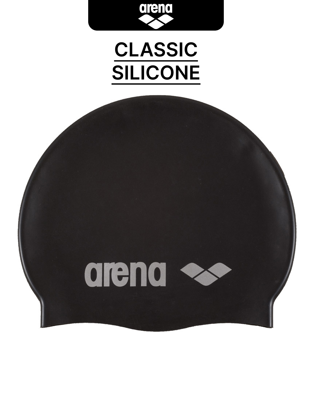 Шапочка для плавания Arena "CLASSIC SILICONE", гипоаллергенный силикон