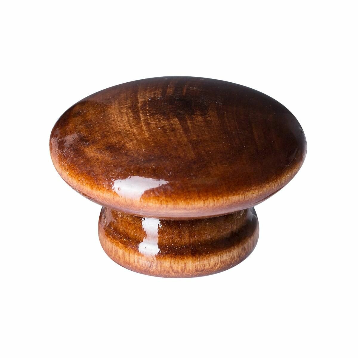 Ручка буковая лакированная мод.1 (красное дерево/глянцевая, 2 шт)