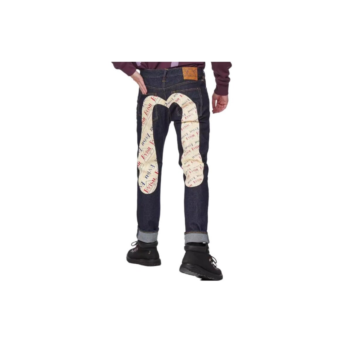 Джинсы зауженные Evisu