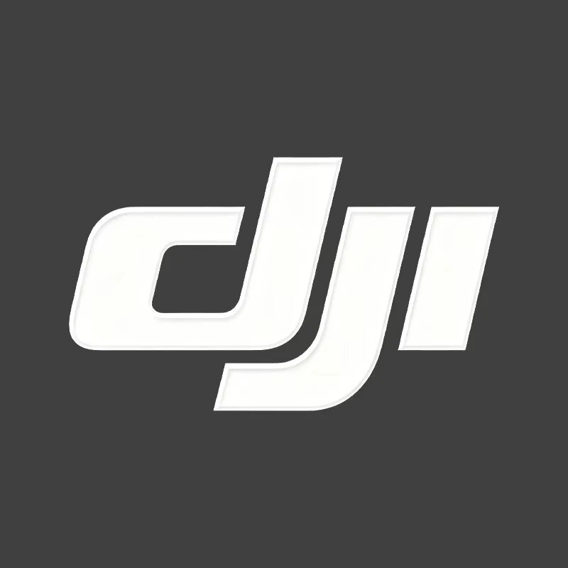 Наклейка DJI логотип, 10см, Белый
