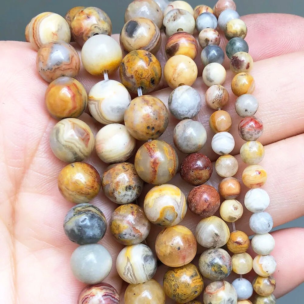 Бусины Crazy Agate 10 мм, 36 шт.