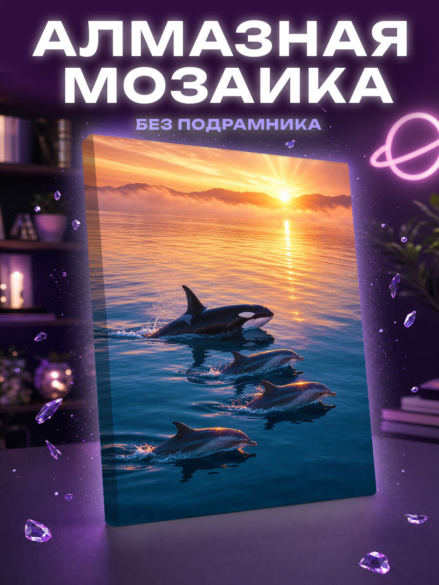 Алмазная мозаика Рассветная гармония океана