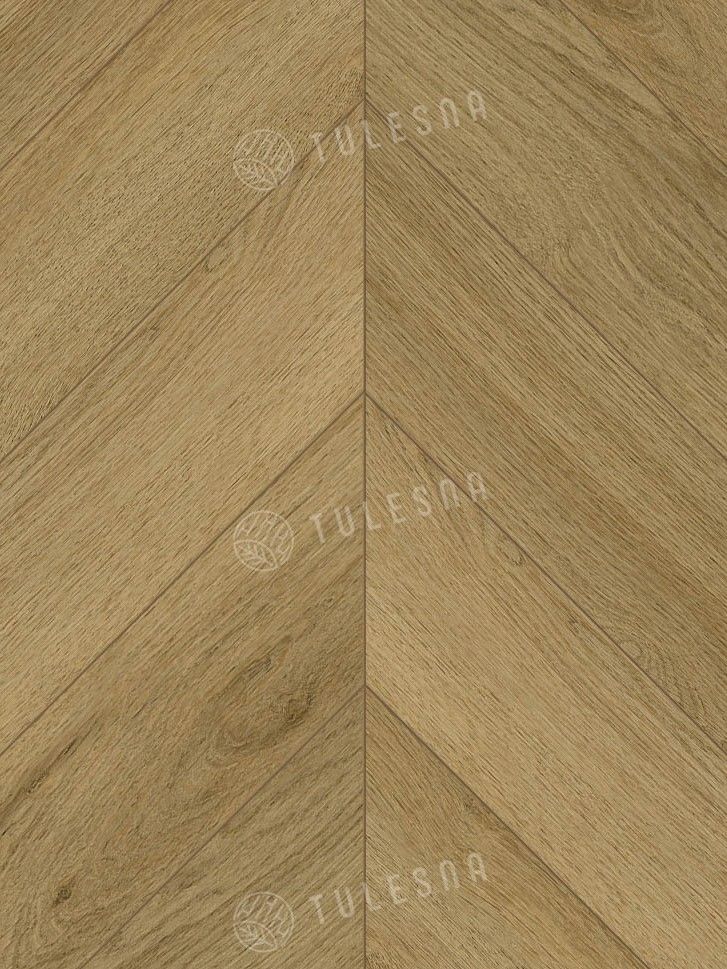 Каменный SPC ламинат (французская ёлка) Tulesna Art Chevron 1011-8 Fortuna 5мм, планка 600x127x5, площадь упаковки 1,676