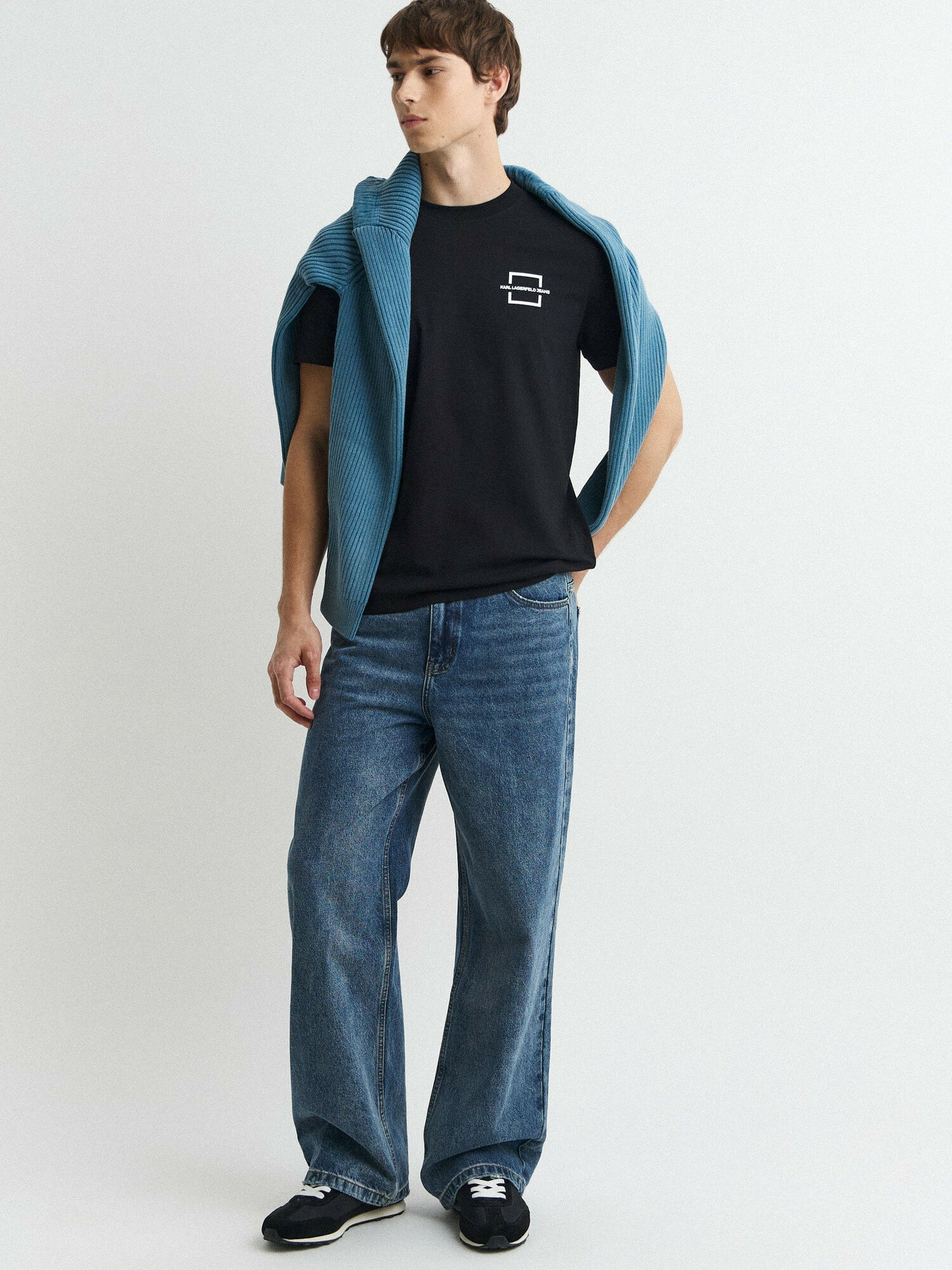 Футболка KARL LAGERFELD JEANS, 1 шт., размер M, черный — фото 1