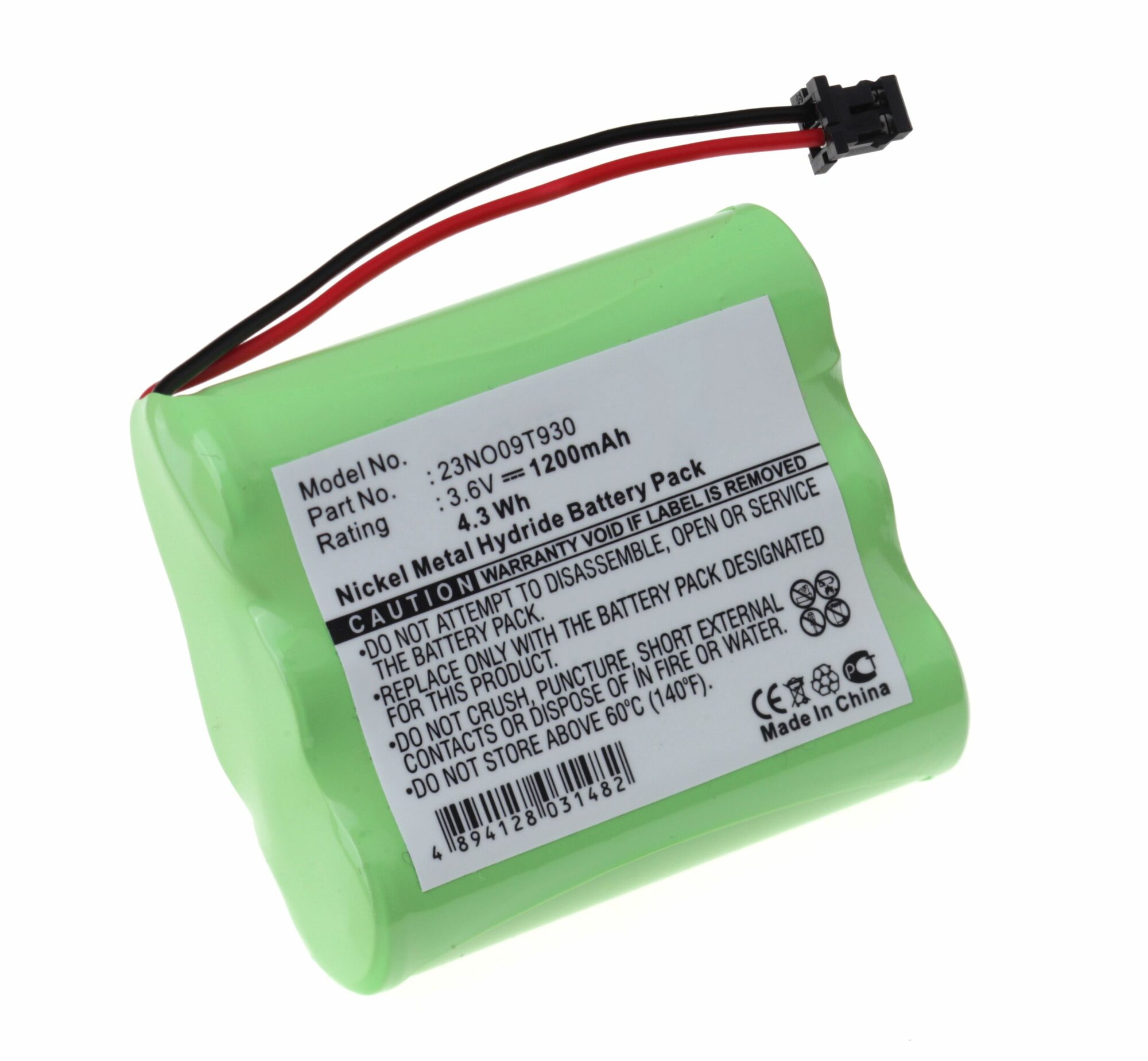 Аккумулятор iBatt 1200 mAh для радиотелефона Sigma l000, Panasonic KX-A36IH