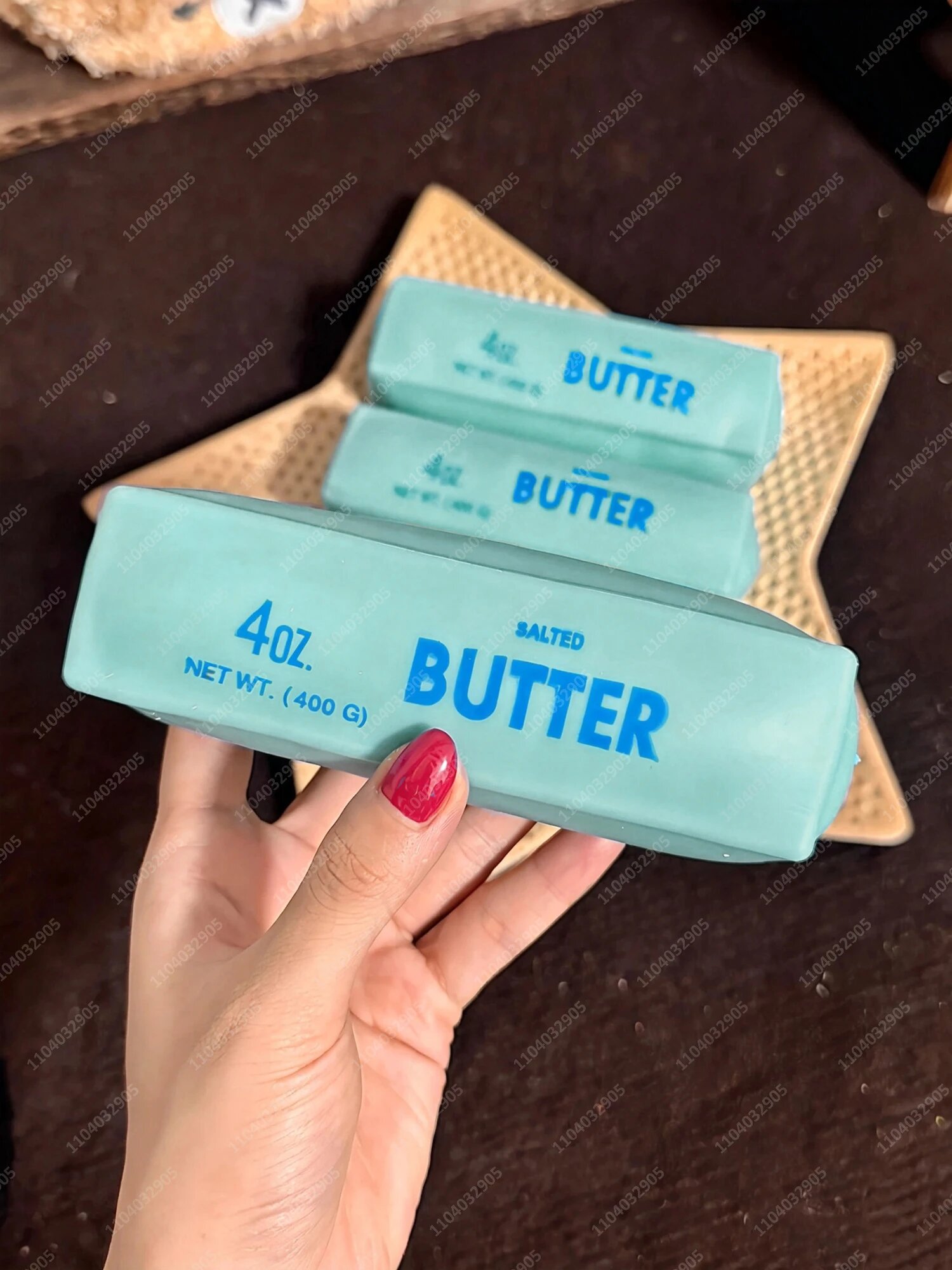 Антистрессовая игрушка-мялка «Хрустящая батончик-масляшка» Mint butter stick