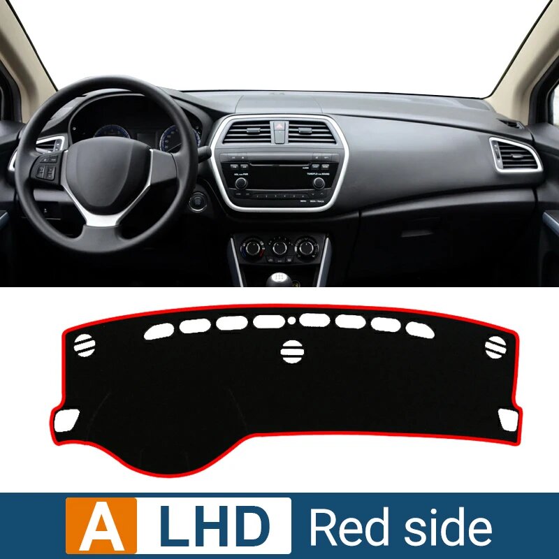 Коврик на приборную панель Suzuki SX4 S-Cross 2013-2020, A LHD Red Side