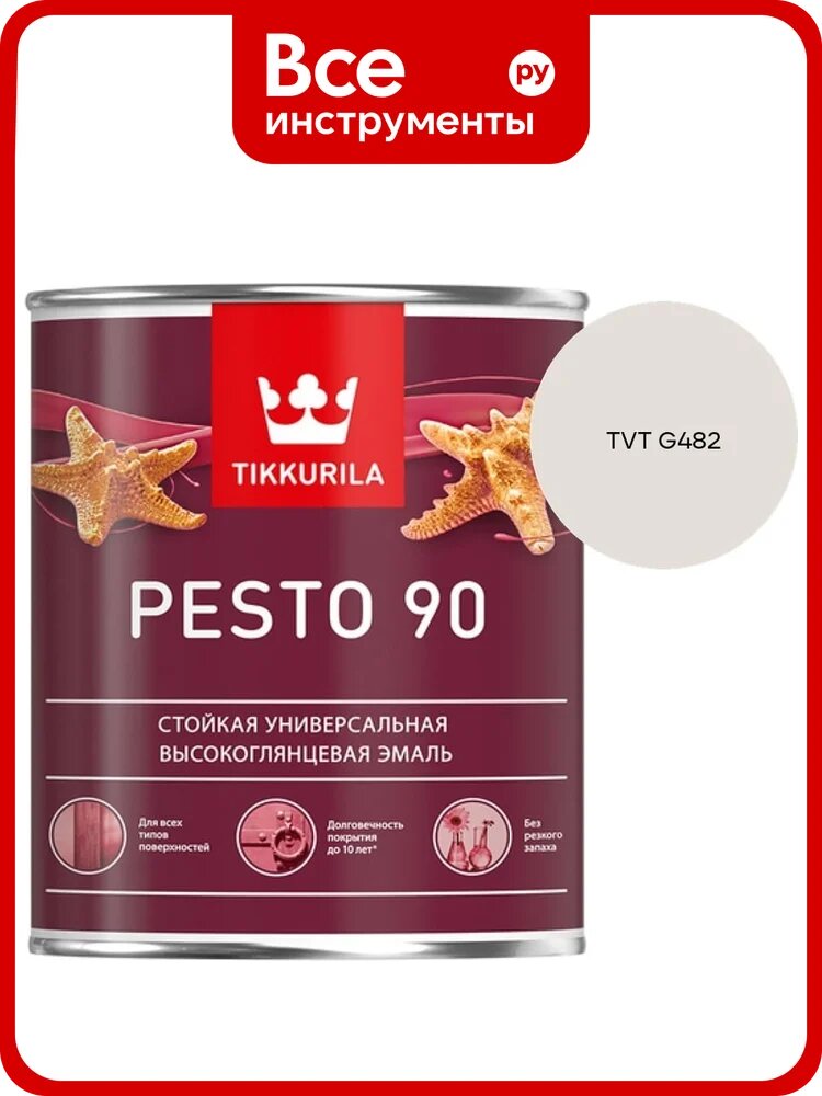Эмаль Tikkurila PESTO 90 A в/гл 0,9л 700001076_TVT G482