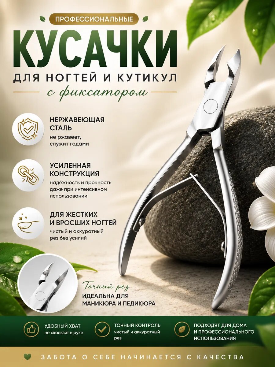 Кусачки для кутикулы и ногтей маникюрные щипчики