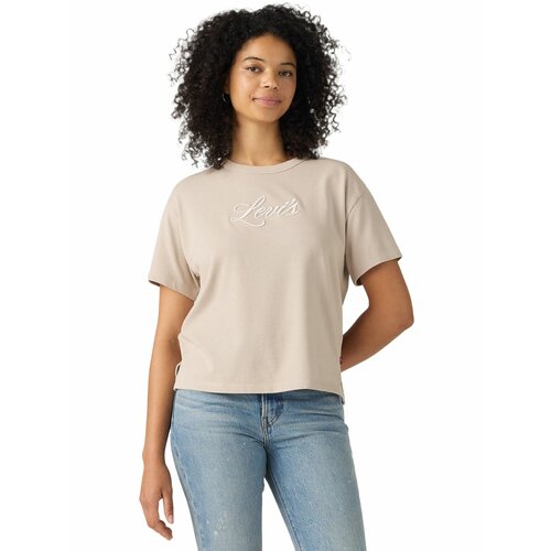 фото Футболка levi's women graphic vintage fit tee, размер xs, бежевый