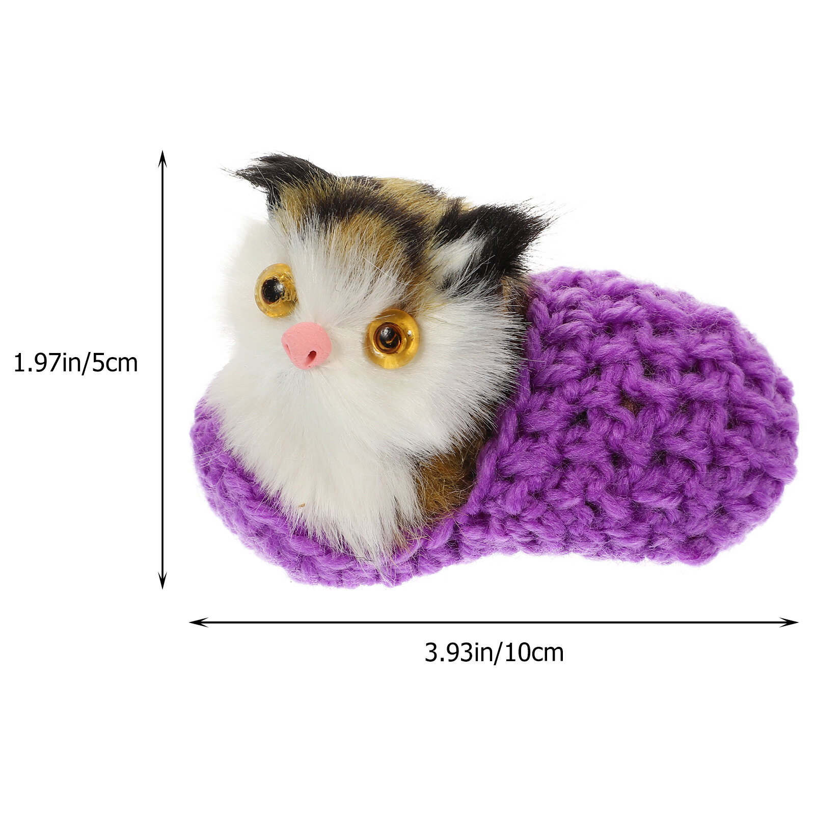 Кукла В Forme Котёнка Из Мягкого Материала Для Украшения Дома И Обучения 10X5.5X5CM