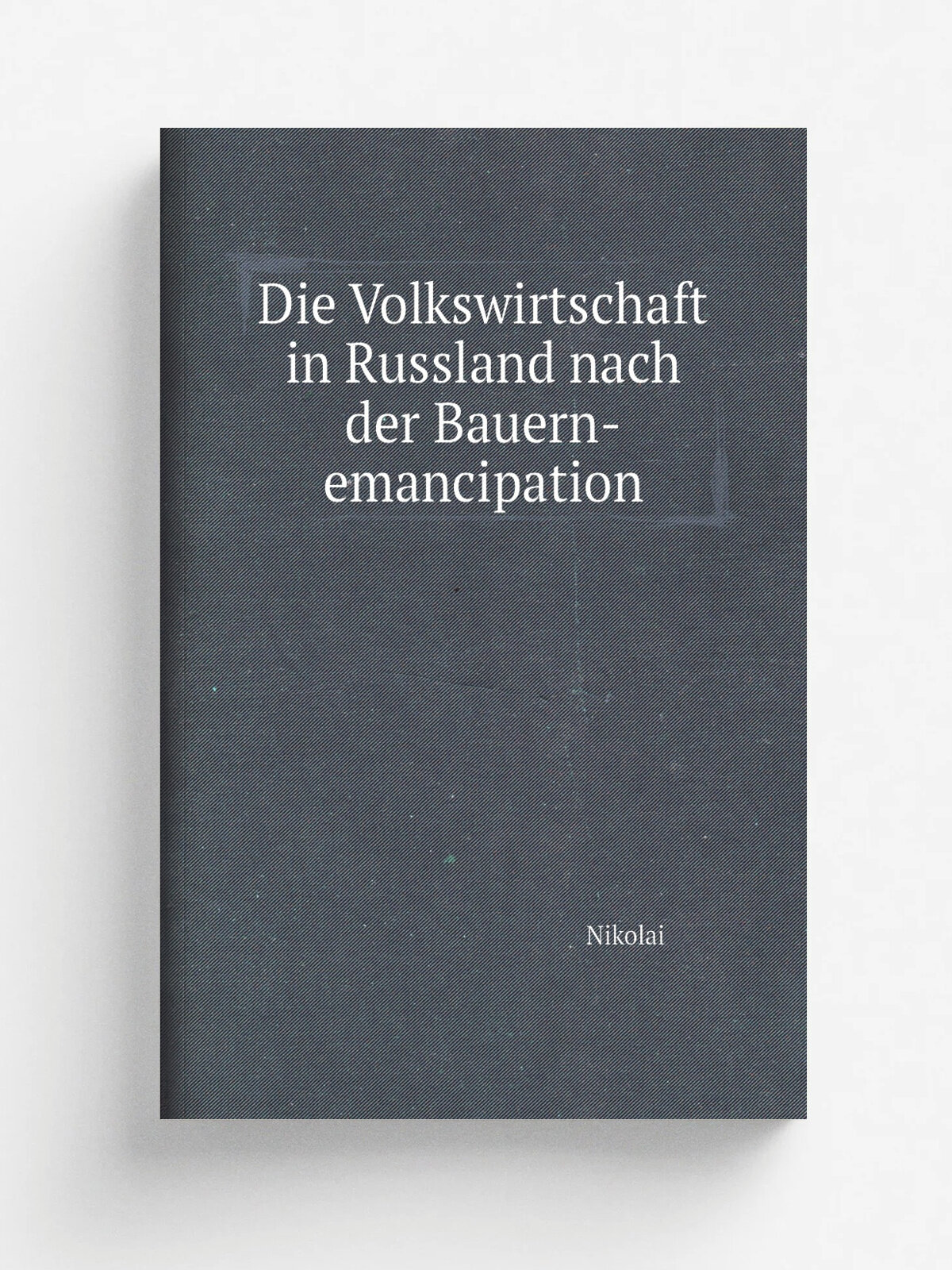 Die Volkswirtschaft in Russland nach der Bauern-emancipation | Nikolai | 1899 | Verlag von H. Lukaschik | Репринт