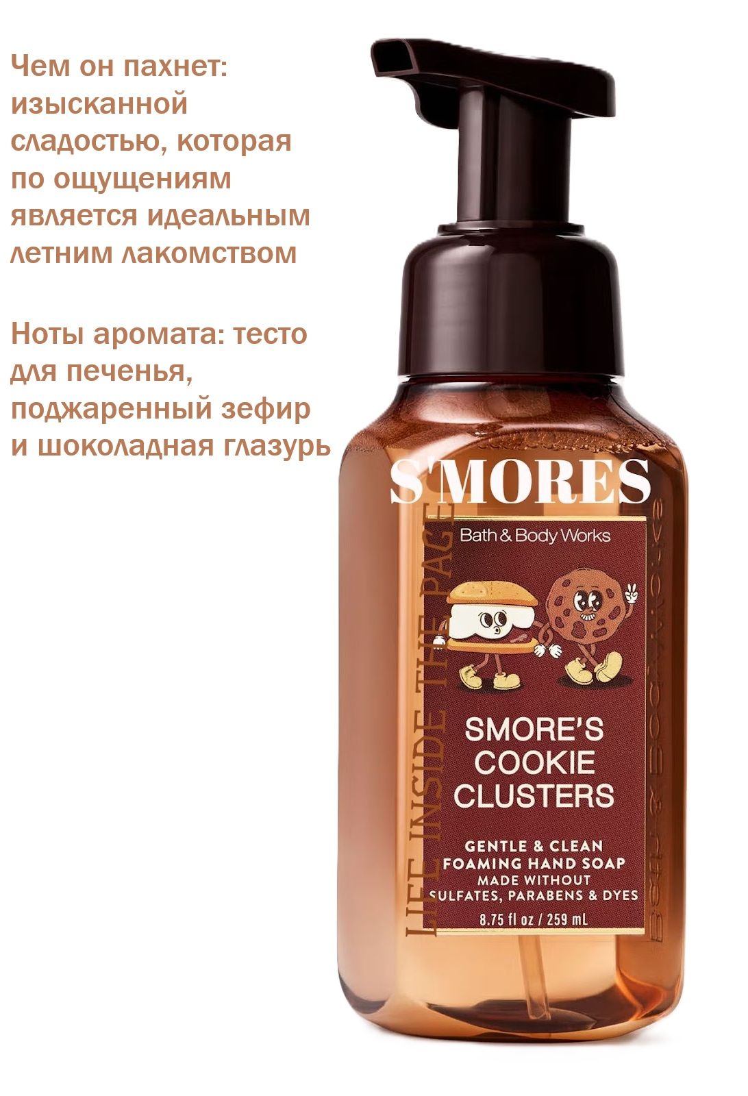 Bath and Body Works мыло пенка S'mores Cookie Clusters (259 мл)