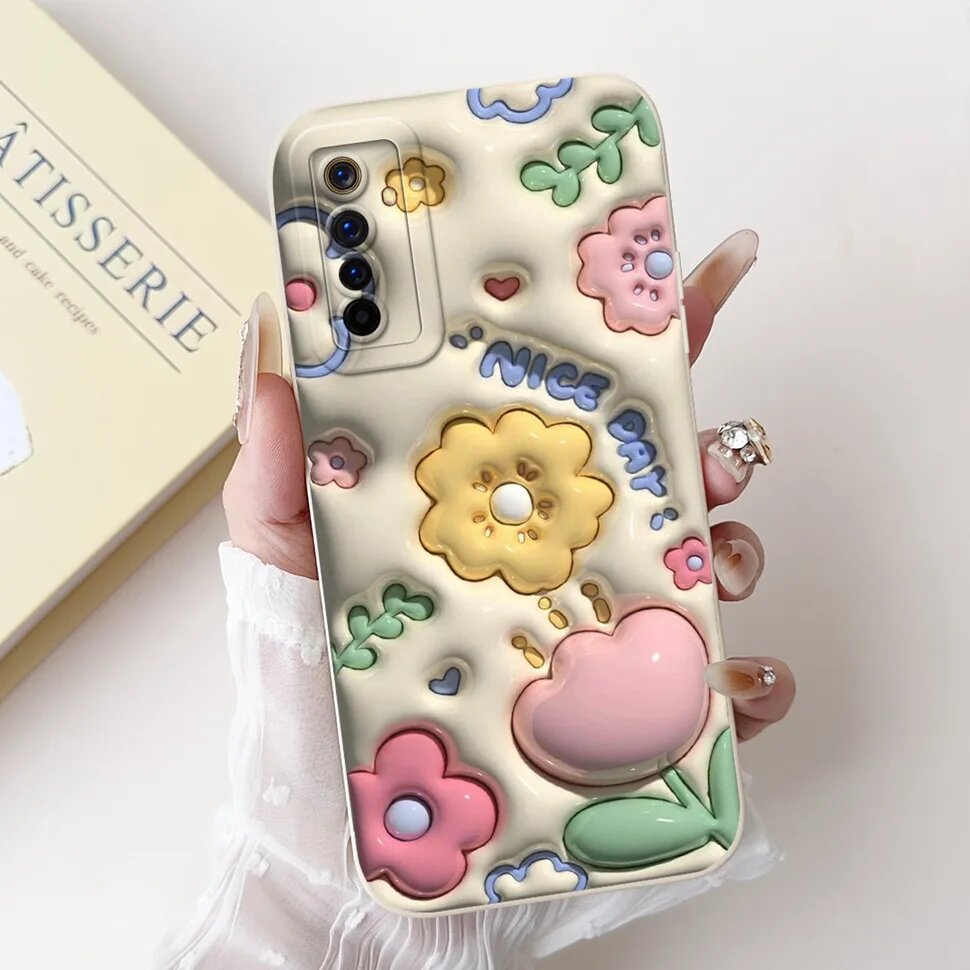 Чехол для Realme 6 Pro RMX2061 с милым мультяшным рисунком, мягкие силиконовые чехлы из ТПУ для телефонов Realme 6 Realme6 Pro 2020, чехол Fundas Coque