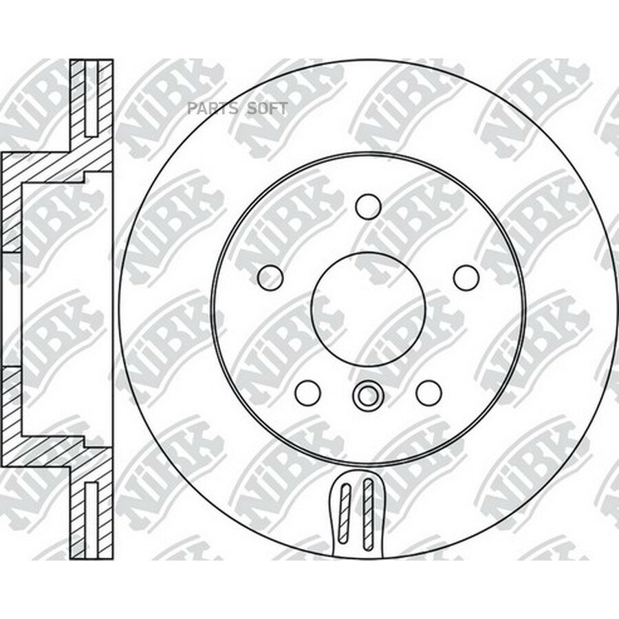 Диск тормозной bmw x3 (f25) x4 (f26) NIBK RN1719 | цена за 1 шт