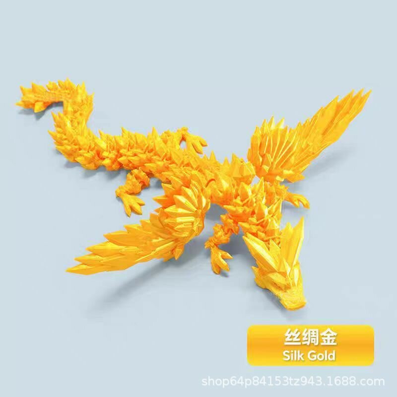 Трансграничный хит продаж: 3D-печатная игрушка-птицелюд с двойной радугой, светящаяся в темноте, хрустальная, с подвижными суставами, для декора и уличной торговли.