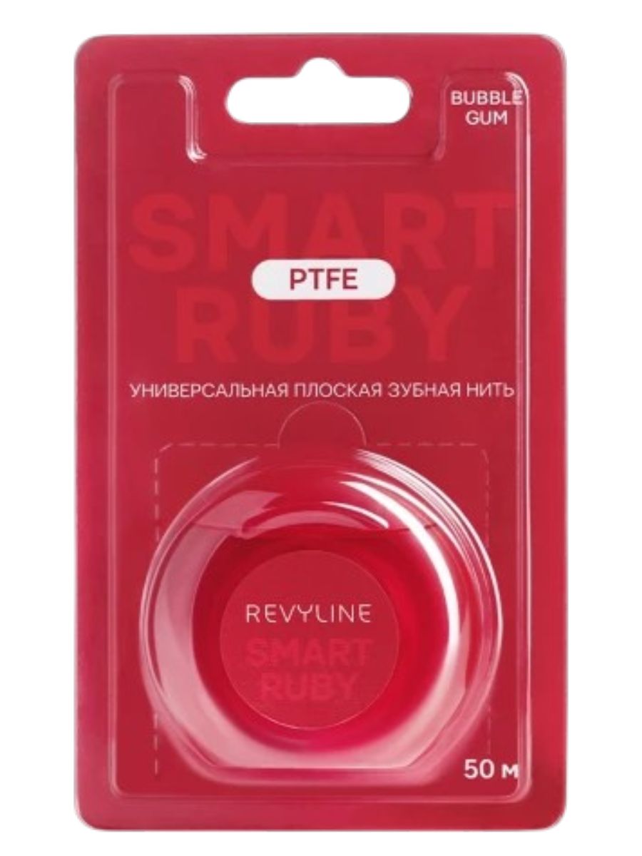 Зубная нить Revyline PTFE Smart Ruby, Bubble Gum, 30 м