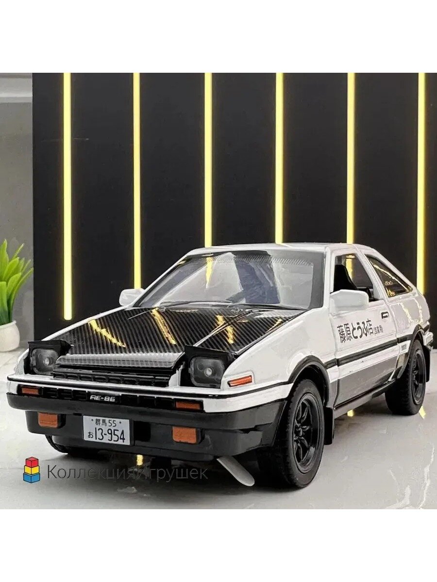 Know EasyxМеталлическая модель Toyota AE86 из аниме "Инициал D" 1:32